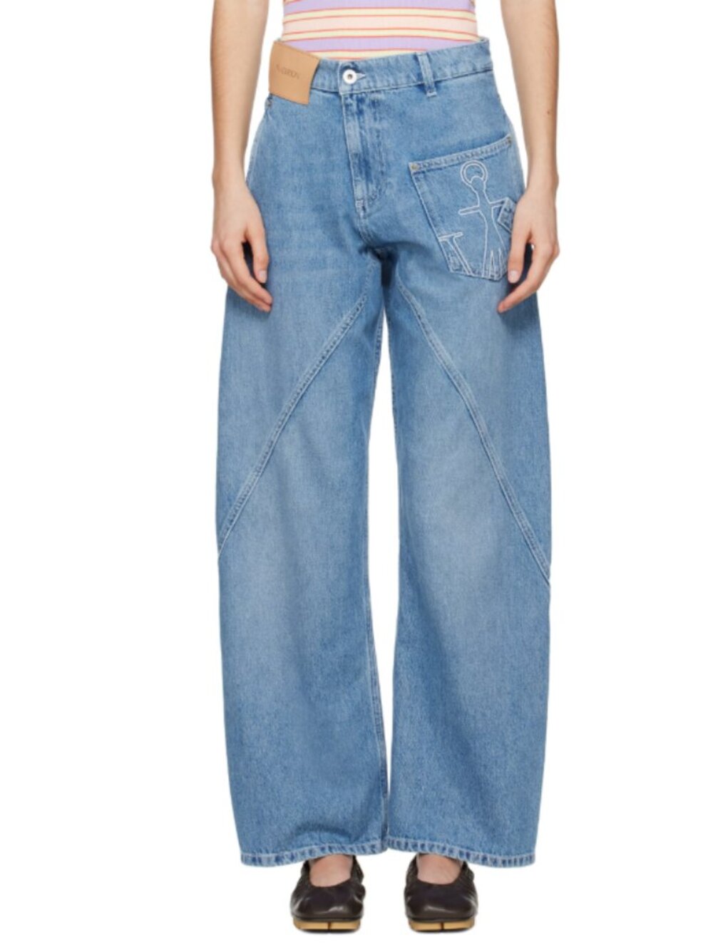JW Anderson Blue Twisted Workwear Jeans Size 30